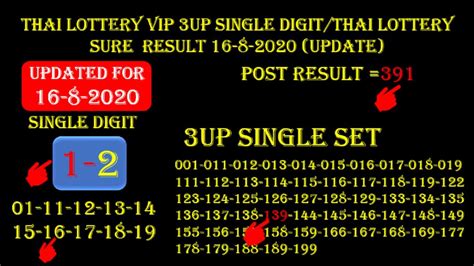thai lottery vip sure number